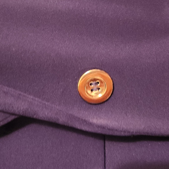 Forever 21 navy blue with white striped pockets blazer, size medium - Picture 4 of 5